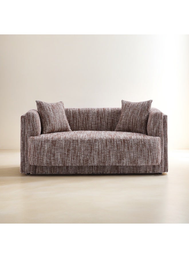 بيتونيا كنبة ثنائية شومان - بني - Image 3