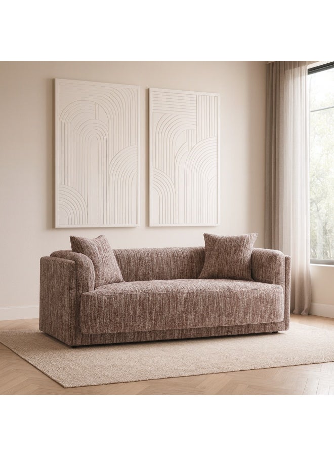 بيتونيا كنبة ثنائية شومان - بني - Image 5