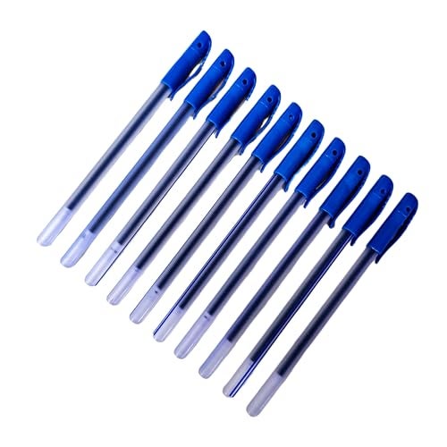 SSKR Pack of 60 Pcs Use and Throw Pens | Blue Ink Ball Point Pen 0.7mm Tip for Precision Writing | Smooth Flow of Ink | Smudge Free Writing Experience - Image 2