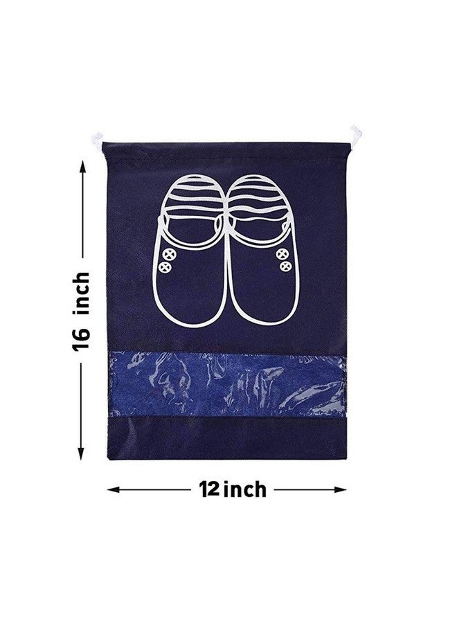 Lify حقائب أحذية سفر محمولة من ليفي - منظم أحذية لتوفير المساحة - ألوان أزرق مائي، أزرق داكن، أخضر، رمادي، برتقالي ووردي 16 × 12 بوصة - عبوة مكونة من 12 قطعة - Image 4