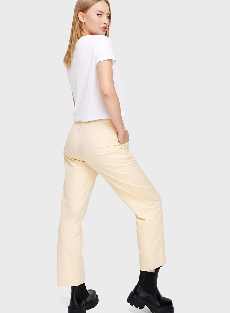 NASTY GAL Pocket Detail High Waist Pants