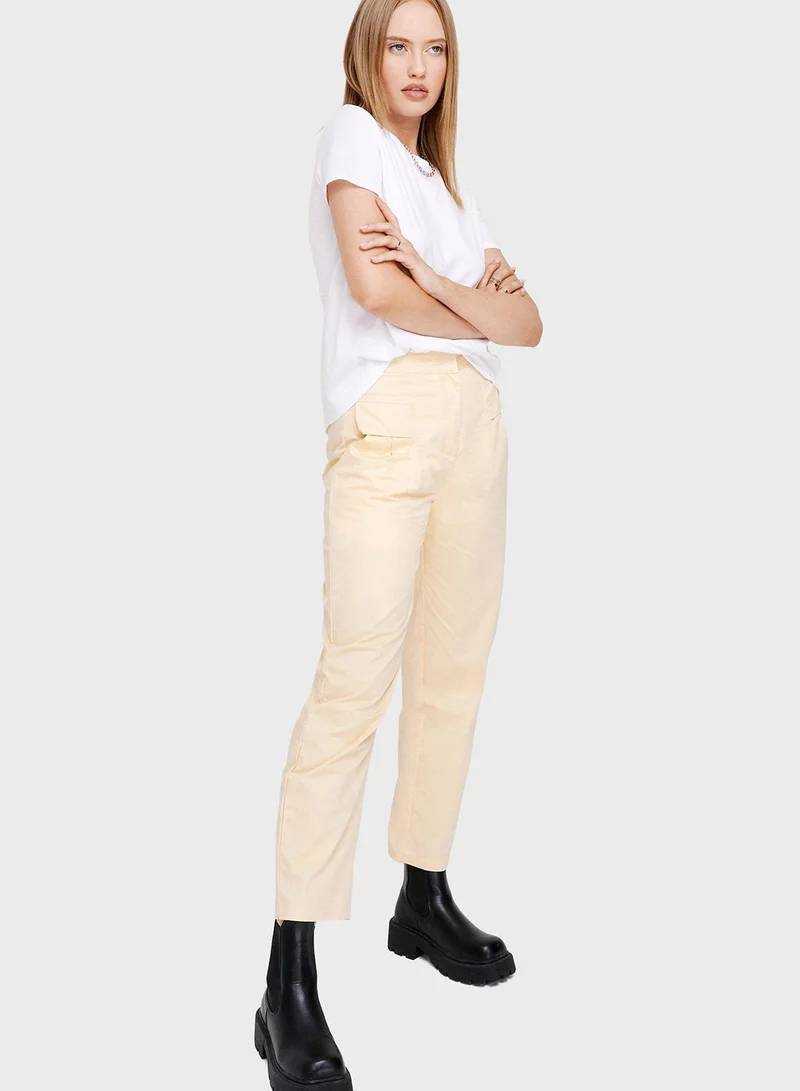NASTY GAL Pocket Detail High Waist Pants