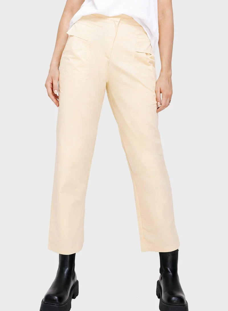 NASTY GAL Pocket Detail High Waist Pants