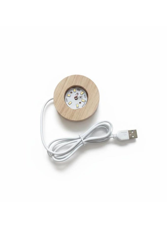 Spaceshoop 3D Crystal Ball Night Light Milky Way Glass Galaxy Planet Lamp With USB Transparent - Image 3