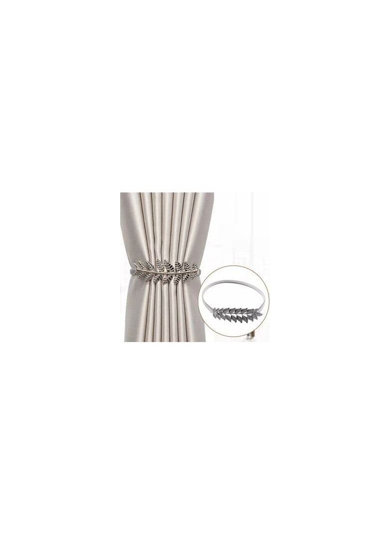 Spaceshoop Curtain Buckle1pc Metal Pearl Elk Leaves Curtain Clip Curtains Holders Buckle Clips Curtain Accessories Home Decor Decorations Tools Gold Feather  - Image 5