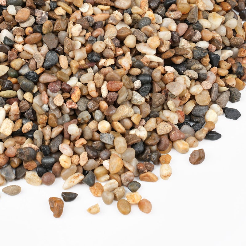 Rahato 2.5 lbs Small Rocks for Plants, 1/5 Inch Gravel for Plants Drainage, Decorative Potting Pebbles for Indoor Plants, Vases, Bamboo, Succulent, Terrarium, Crafts, Cactus - Image 1