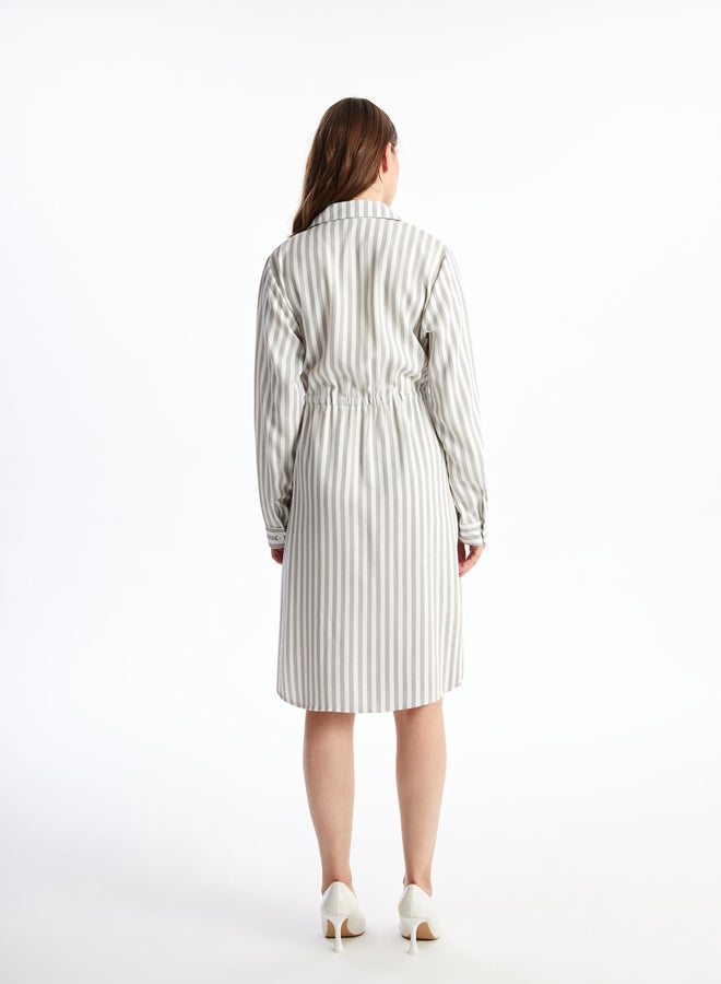 LC WAIKIKI Striped Women's Shirt Dress  - Image 4