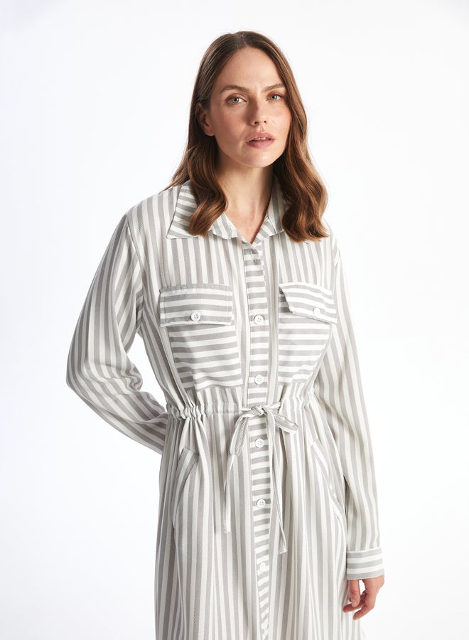 LC WAIKIKI Striped Women's Shirt Dress  - Image 2