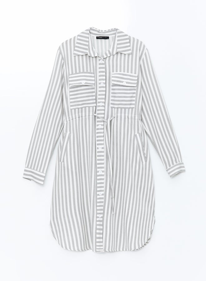 LC WAIKIKI Striped Women's Shirt Dress  - Image 5