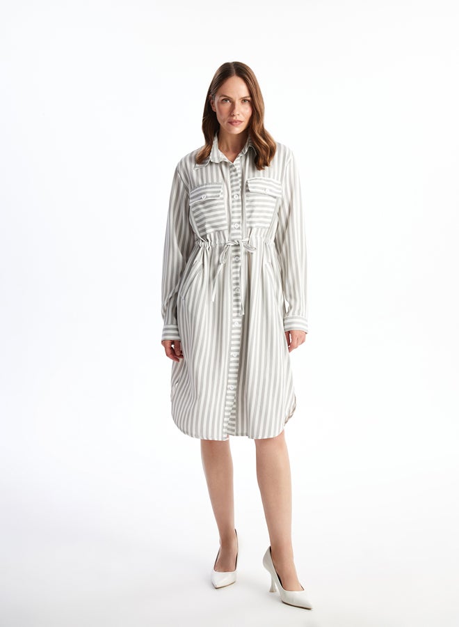 LC WAIKIKI Striped Women's Shirt Dress  - Image 1