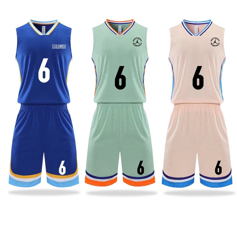 Children'S Summer Training Camp Basketball Uniform Set Kindergarten Jersey Printed Quick-Drying Basketball Vest Sportswear - Image 3