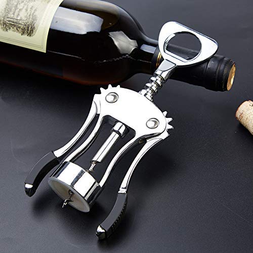 ilyever Wing Corkscrew,Ilyever Premium Wine Opener with Bottle Stopper,Multifunctional Corkscrew Wine Cork Opener Bottler Opener Remover for Home, Kitchen,Restaurant,Party and as Gift,Black - Image 4