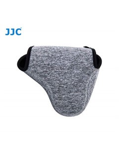 Fotasy JJC Grey Ultra Light Neoprene Camera Case for Sony a6600 a6500 a6400 a6300 a6100 a6000 a5100 +18-55mm/E 50mm F1.8 Lens, Pouch Bag for Fuji X-T30 X-T20 X-T10 +16-50mm, Canon PowerShot SX530 SX540 G3X  - Image 4