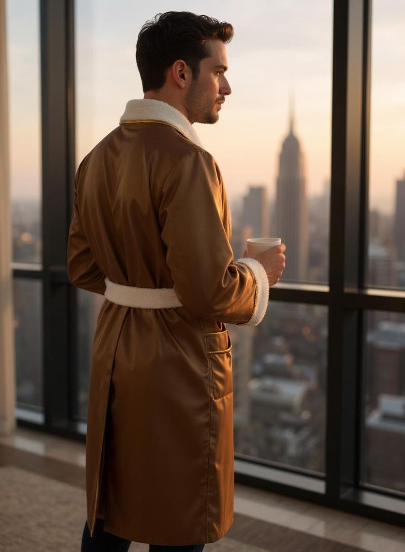تى ام هوم ابدأ صباحك أو أنهِ يومك بإحساس الفخامة مع روب الاستحمام الفندقي TM Home VIP، المصنوع ليمنحك إحساس المنتجعات الفاخرة في راحة منزلك.  - Image 1