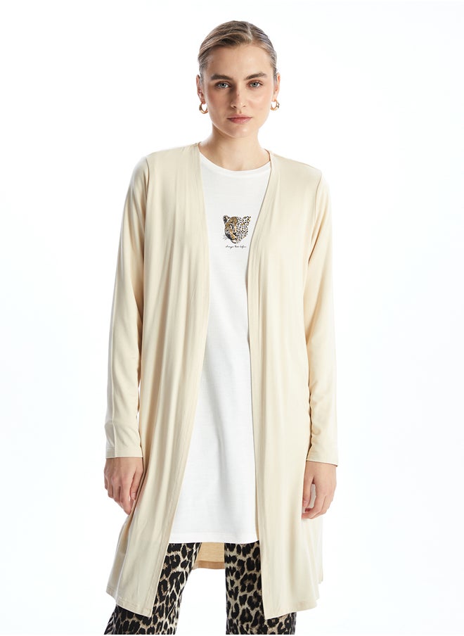 LC WAIKIKI Plain Women's Combed Cotton Cardigan  - Image 1