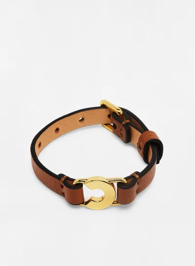 COCCINELLE Grained Leather Bracelet