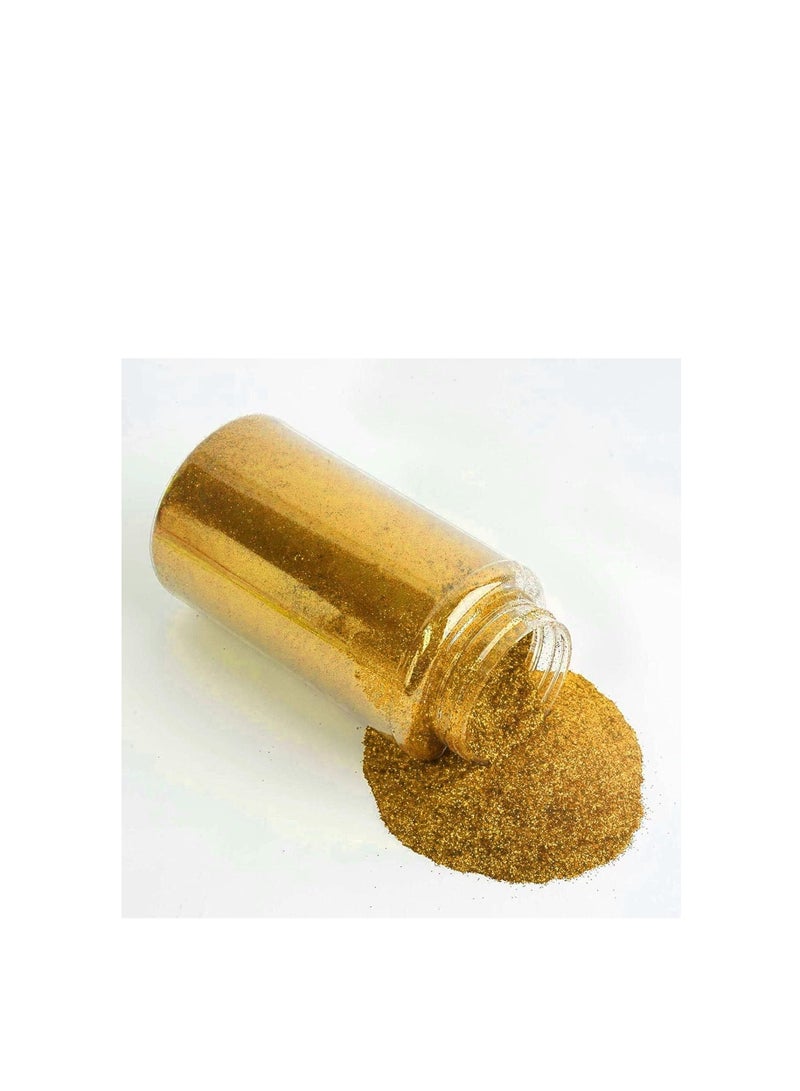 Sadaf Glitter Shaker Bottle, 100g Gold Glitter Pots for Resin Epoxy Slime Painting Scrapbooking Arts and Crafts Supplies - Image 1
