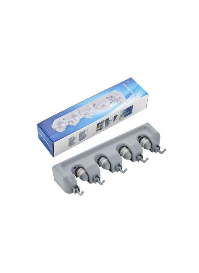 Generic 5-Piece Wall Mounted Storage Rack Set Grey 41.5x8.5x6.2centimeter  - Image 5