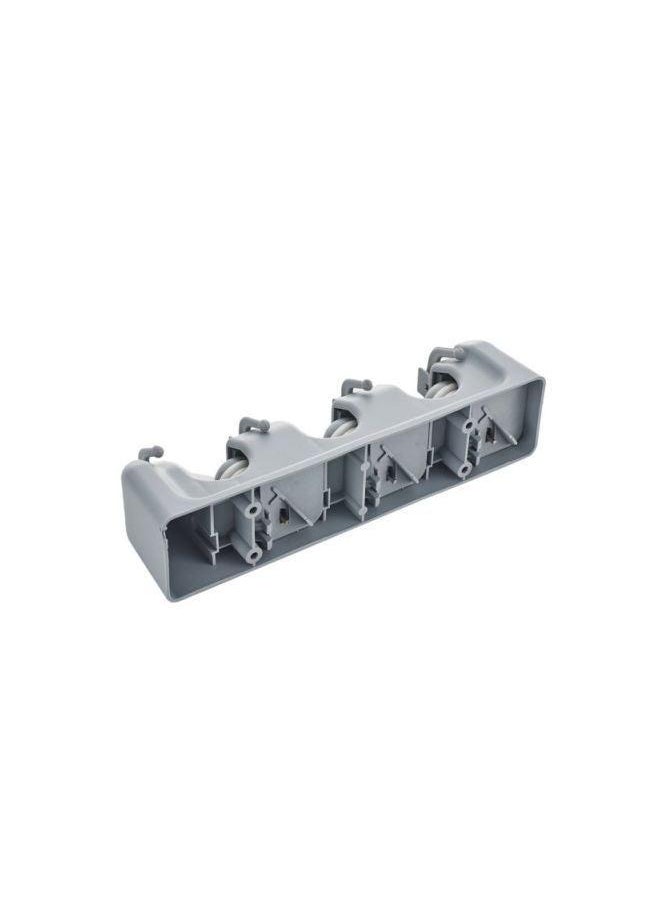 Generic 5-Piece Wall Mounted Storage Rack Set Grey 41.5x8.5x6.2centimeter  - Image 3