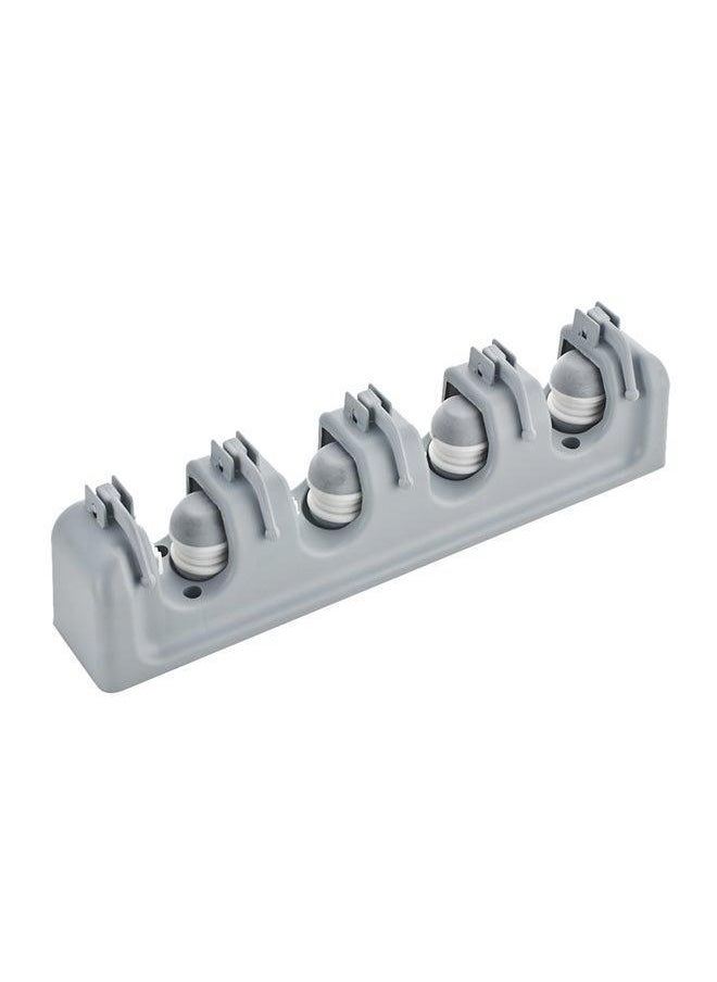 Generic 5-Piece Wall Mounted Storage Rack Set Grey 41.5x8.5x6.2centimeter  - Image 1