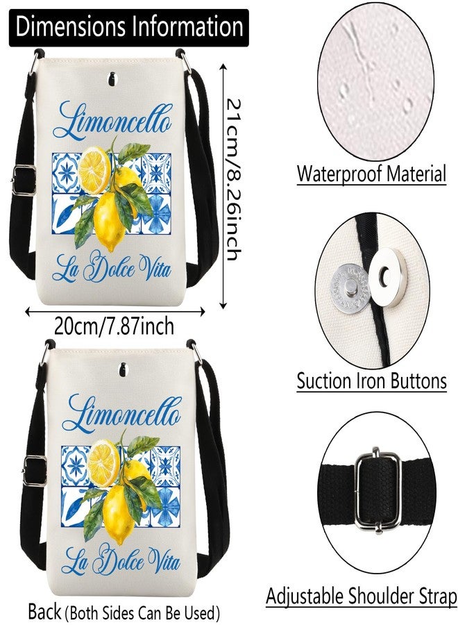 WCGXKO Italian Lemons Crossbody Bag Italian Islands Merchandie Limoncello per Favore Canvas Bag (Limoncello XK) - Image 2