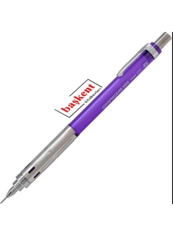 Pentel Graph Mechanical Pencil 0.5 mm in Violet Pack of 12