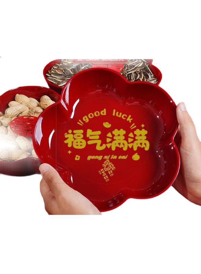Dipple Dipuer Housewarming Dried Fruit Plate, New Home Living Room Decoration, Fruit Plate, Snack And Melon Seed Display Plate, Storage Dish - Image 3