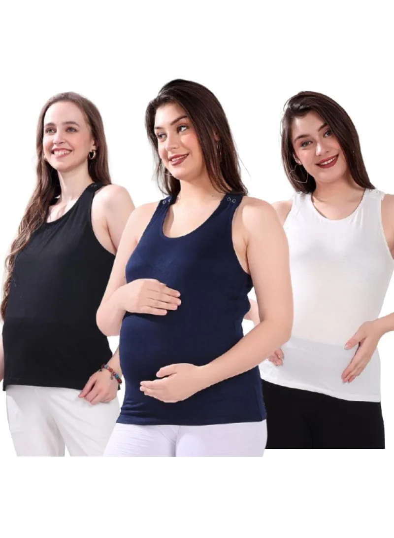 Tummy  TUMMY Maternity Nursing Tank Top Pack of 3 for Women | Best Price UAE