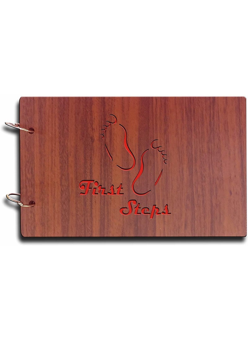 Generic SHIVNAMI ENTERPRISES Natural Wood Elegance Handcrafted Wooden Photo Album for Treasured Memories 419  - Image 1