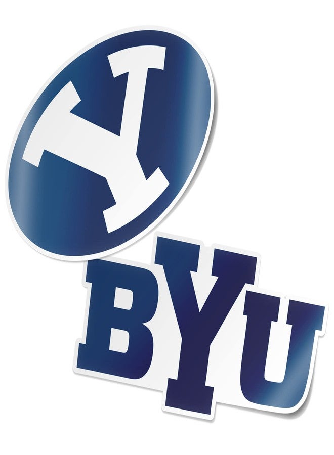 Desert Cactus Brigham Young University Sticker Cougars BYU Cougs Vinyl Decal Laptop Water Bottle Car Scrapbook Sheet (4 Inch Set V1) - Image 1