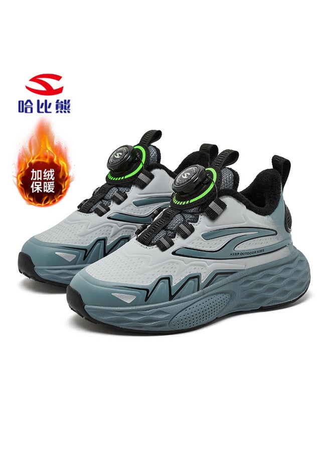 Habixiong Ermian Boys Winter Fleece-lined Warm Sneaker Outdoor Snow Running Shoes Casual Shoes Outlet