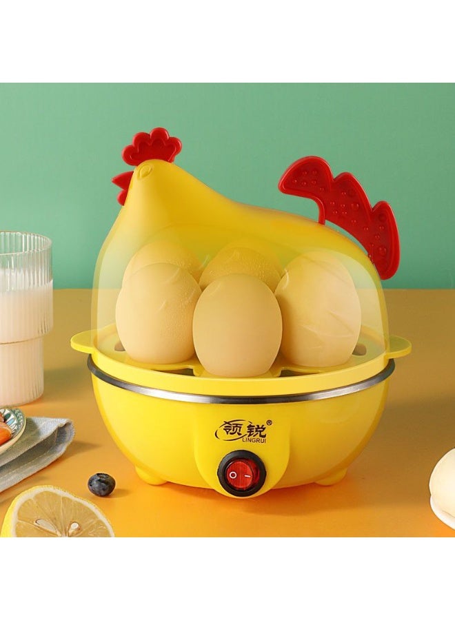 Electric egg cooker (chicken shape) holds 7 eggs, with automatic shut-off feature - imported and high quality - Image 2
