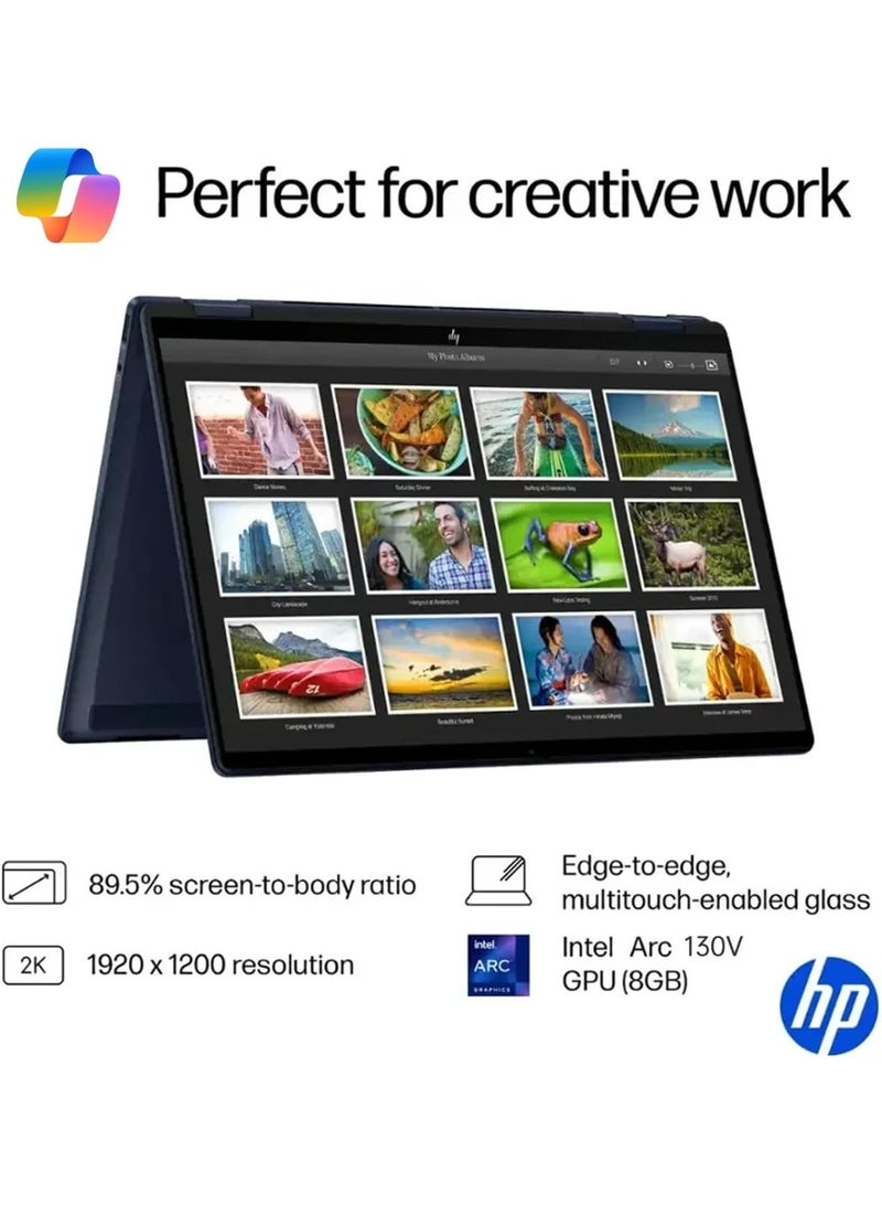 HP OmniBook X Flip 14-FM0013DX 2-in-1 Laptop, 14" WUXGA IPS Touchscreen, Intel Core Ultra 5 226V, 16GB RAM, 2TB SSD, Intel Arc 130V GPU, Thunderbolt 4, Windows 11 Home English Atmospheric Blue - Image 5