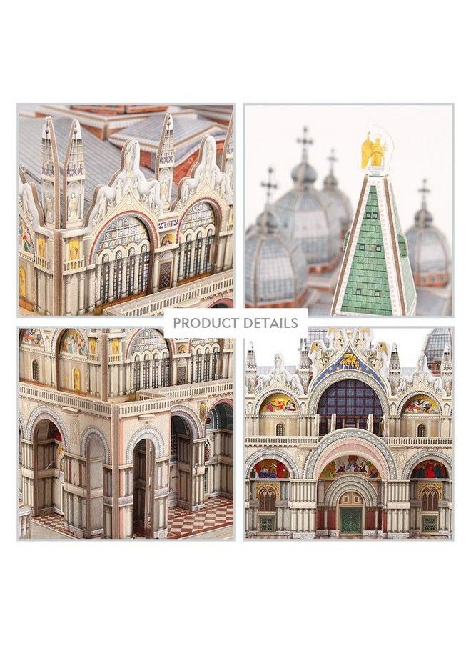 CubicFun - 3D Italy Puzzles Models Architecture Kits For Adults And Kids,With National Geographic Booklet For Venice St.Mark Square - Image 1