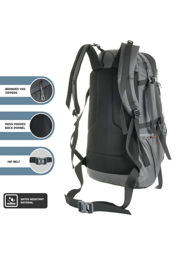 تراوك حقيبة ظهر TRAWOC INFERNO للسفر بسعة 40 لترًا وحقيبة ظهر للكمبيوتر المحمول للرجال والنساء، حقيبة عادية للسفر العادي والرحلات والمشي لمسافات طويلة، لون أسود، LHK003 - Image 3