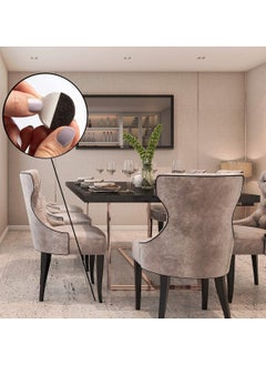 Magic Sliders Magic Sliders (‎63417)- Magic Felt 1" Round Self Stick Furniture Pads, Gripping Furniture, Tables, Couches, Chairs, Bookcases, Floor Protection, Double-Sided Self Adhesive Tape (32 pc) (Oatmeal)  - Image 4