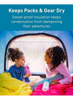 CAMELBAK Eddy Plus Kids 12 Oz Bottle Insulated Stainless Steel With Straw Cap Leak Proof When Closed School Of Sharks  - Image 3