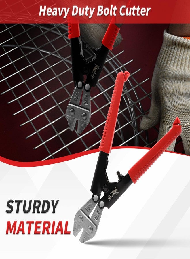 HOUSERAN Bolt Cutter 8 inch CR-V, Mini Bolt Cutter with Comfort Handle Grip, Safty Lock, Heavy Duty Bolt Cutter for Bolts, Steel Wires, Cables and Rivets - Image 3
