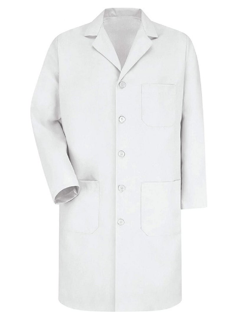 International Uniform L.L.C Professional Lab Coat for Unisex Full Sleeve Poly Cotton Long Medical Coat  - Image 1