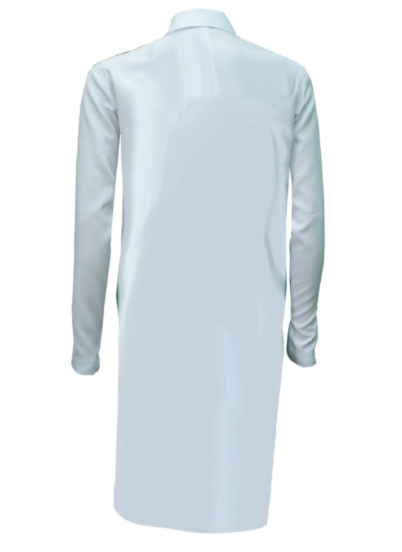 International Uniform L.L.C Professional Lab Coat for Unisex Full Sleeve Poly Cotton Long Medical Coat  - Image 2