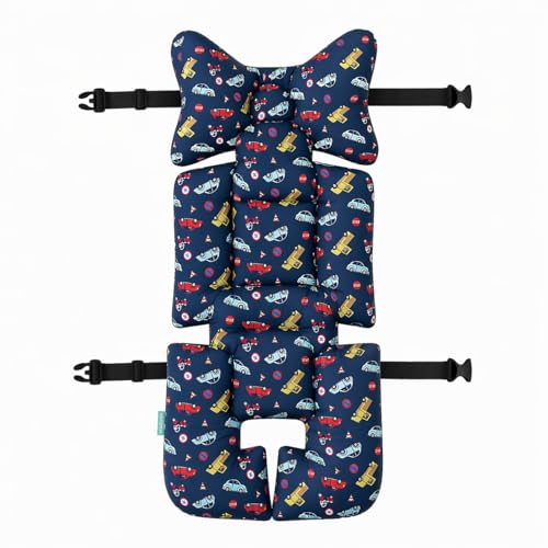 Motherly Baby Stroller Seat Cushion | Reversible and Universal Fit Pad for Strollers, High Chairs, Car Seats & Rockers | Soft, Breathable Pram Liner with Secure Straps & Safety Belt Slot - Image 1