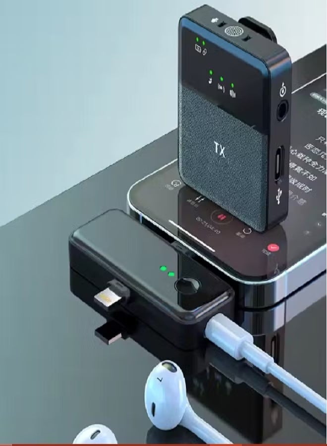 SX31 3-in-1 Multifunction Wireless Microphone with Type-C, Lightning & 3.5mm Receiver | Noise Reduction, 4 Recording Modes, Low Latency & 10-Hour Battery Life - Image 1