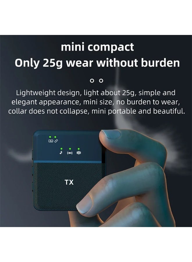 SX31 3-in-1 Multifunction Wireless Microphone with Type-C, Lightning & 3.5mm Receiver | Noise Reduction, 4 Recording Modes, Low Latency & 10-Hour Battery Life - Image 4