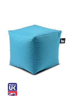 Extreme Lounging Extreme Lounging® - Original B-Box Pouf - Made in UK - Premium Quality Double Stitched Ottoman - UV Protected & Waterproof Stool, Ideal for Indoor & Outdoor Use - 40x40x40cm - Aqua  - Image 1
