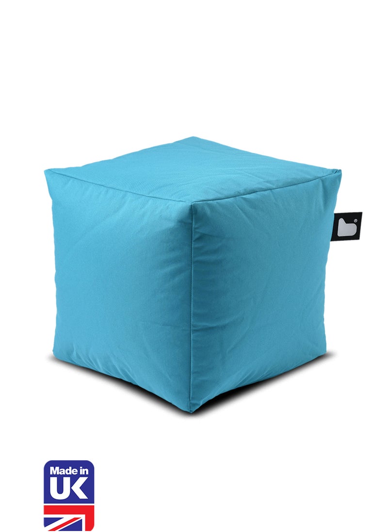 Extreme Lounging Extreme Lounging® - Original B-Box Pouf - Made in UK - Premium Quality Double Stitched Ottoman - UV Protected & Waterproof Stool, Ideal for Indoor & Outdoor Use - 40x40x40cm - Aqua  - Image 1