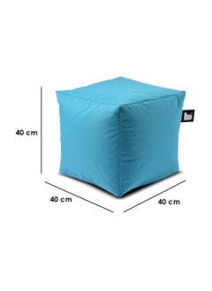 Extreme Lounging Extreme Lounging® - Original B-Box Pouf - Made in UK - Premium Quality Double Stitched Ottoman - UV Protected & Waterproof Stool, Ideal for Indoor & Outdoor Use - 40x40x40cm - Aqua  - Image 2