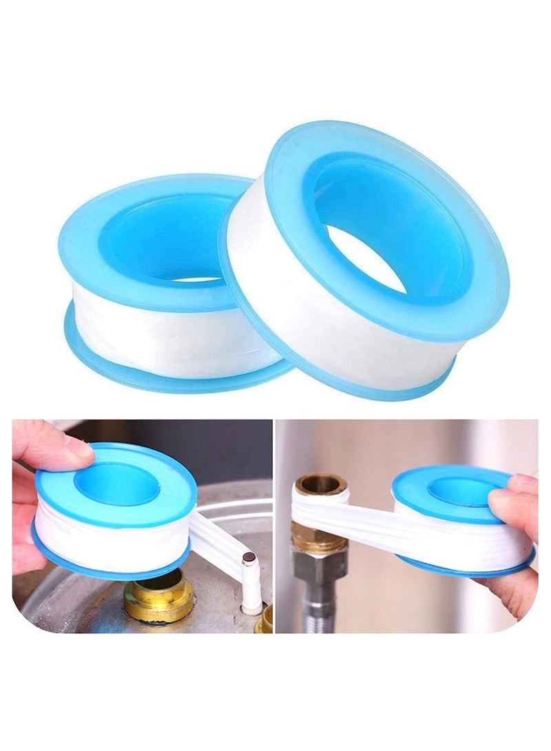 ELTRAZONE Teflon PTFE Thread Seal Tape, 12mm x 0.075mm x 10m, Yellow, Pack of 2, PTFE TAPE2  - Image 1