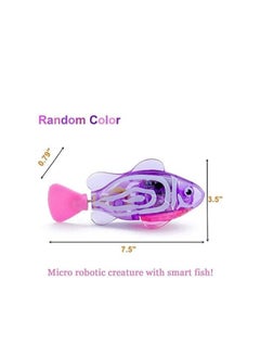 Generic Swimming Robot Fish Toy for Kids with LED Light, Mini Aquarium Fish, Bath Toys, Interactive Plastic Fish Toys (5 pcs), Electronic Cat Toy Gift to Stimulate Your Pet's Hunter Instincts  - Image 5