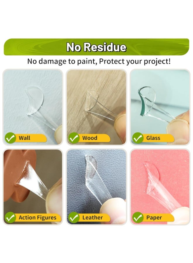 Sunspire 200Pcs Double Sided Adhesive Dots, 0.6" Clear Removable Sticky Adhesive Mounting Putty, Waterproof No Trace Dots Adhesive Putty for Poster Picture Festival Decoration Museum (15mm) - Image 4