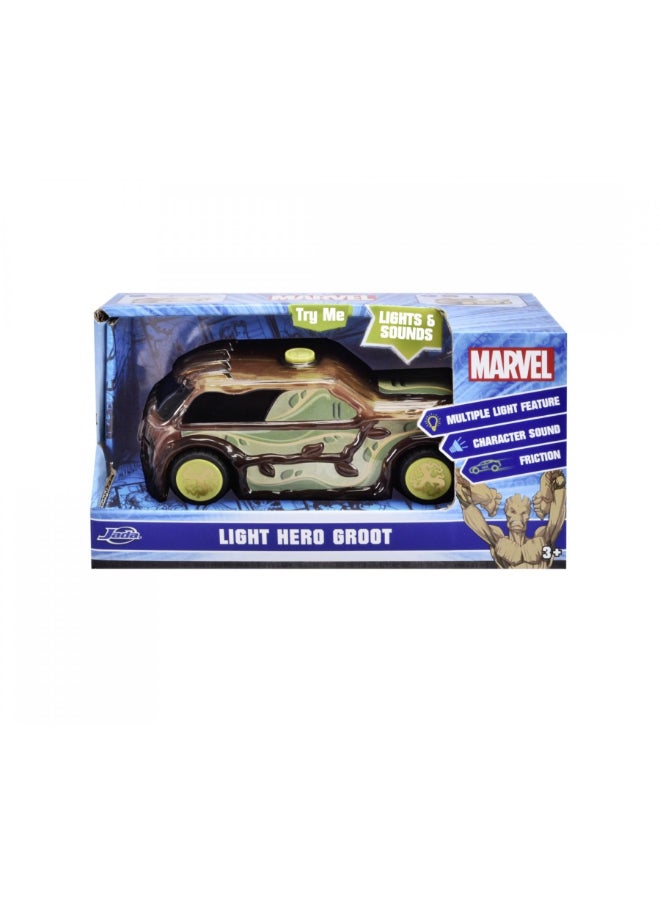 Jada Marvel Guardians of the Galaxy Light Hero Groot Die-cast Car (1:32, Green) - Image 1